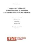 Estructuras narrativas en juegos de toma de decisiones y su integración en un dating simulator (2024) by Marta López González