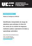 Identificador interpretable de riesgo de abandono para anticipar el churn de los socios de un clúster de empresas mediante análisis exploratorio de datos y aprendizaje automático by María Fernanda Martínez García